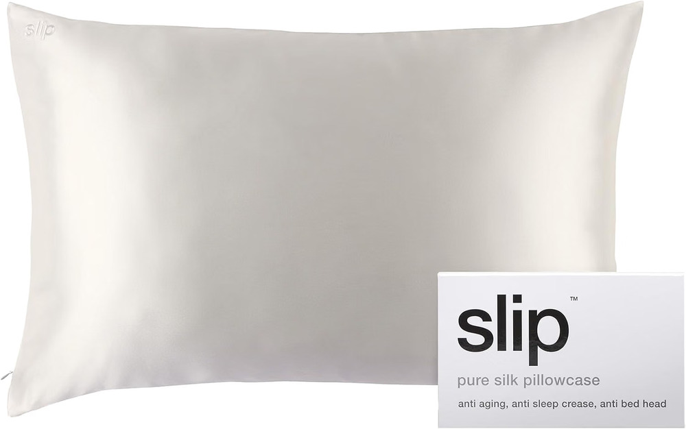 Slip 20" x 30" Queen 100% Pure Mulberry Silk Pillowcase in White -New in Package